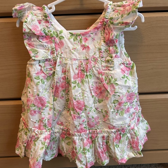 Floral Ruffle Baby Dress - Picture 1 of 2